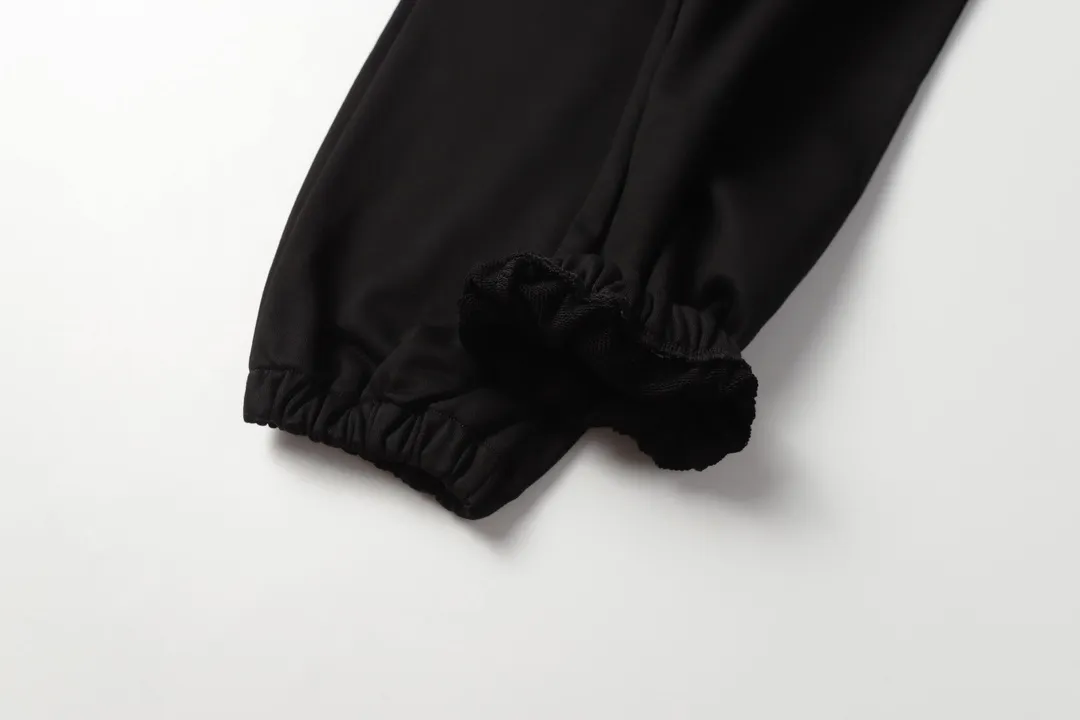 Saint Michael series of fashionable casual long sweatpants Style number: 247P190 Color: Black Size: S M L XL